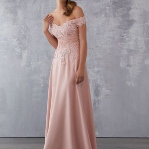 Morilee by Madeline Gardner  Blush Evening Gown